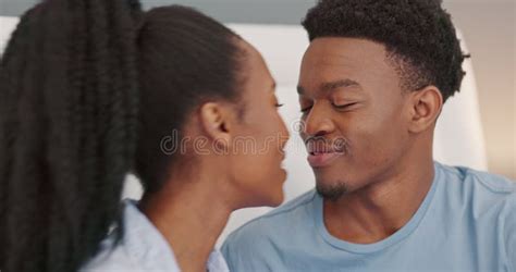 ebony couple kiss|Black couple kiss on bed in bedroom in h .